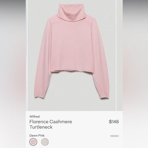 Aritzia Wilfred Florence Cashmere Turtleneck